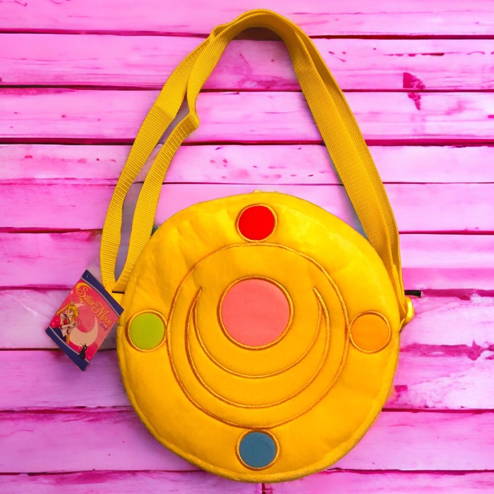 🌙 Sailor Moon Velour Plush Costume Brooch Bag, Purse, Officially Licensed